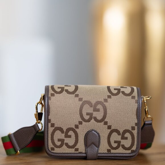 GUCCI Jumbo GG Canvas Shoulder Bag - Picture 2 of 14